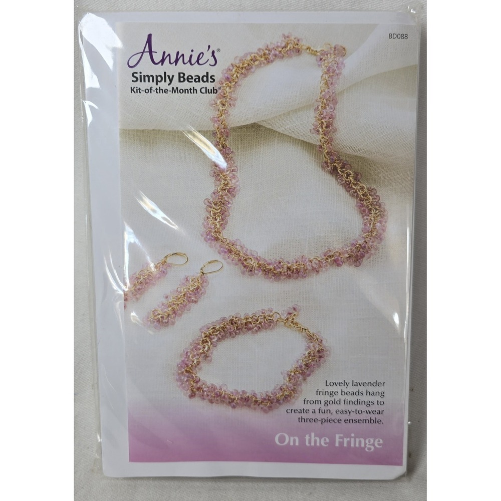 Annie's Simply Beads Kit Of The Month "On The Fringe" BD088 Necklace